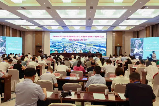 2024年全区民族村寨建设与乡村旅游融合发展试点现场推进会在崇左举行(图1)